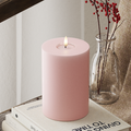 LED Bougie pilier Ø 10 x 15 cm Rose clair