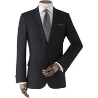 Men's Black Wool-Blend Suit Jacket - Size: 42" x Regular  - Savile Row Company