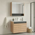 Ricato 810mm Wooden Bathroom Furniture Set in Oak