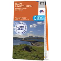 Ordnance Survey OS Map of Oban & North Lorn: Explorer 376