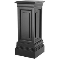 Casa Padrino Designer Mahagoni SÃ¤ule Schwarz 33 x 33 x H. 80 cm - Luxus Beistelltisch