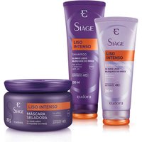 Kit Siàge Liso Intenso Shampoo + Condicionador + Máscara Capilar (Nova Versão)