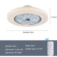 Simple Modern Home Quiet With Electric Fan | Color: Design2 | Electrical outlet: 110V | quantity: Remote control