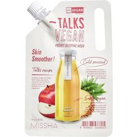 Missha - Talks Vegan Squeeze Pocket Sleeping Mask Skin Smoother Maschera idratante 10 g unisex