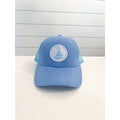 Summer Hats - Blue Trucker Hat with Sailboat