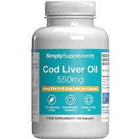 Cod Liver Oil 550mg (180 Capsules)