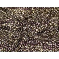 Deadstock Sheer Chiffon Fabric Brown