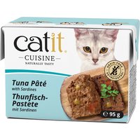 Catit Cuisine пастет 12 x 95 г - риба тон със сардини