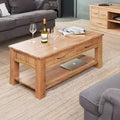 Mobel Oak Coffee Table - 4 Drawer