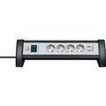 Stekkerdoos Brennenstuhl bureau Premium 4 voudig inclusief 2 USB 1.8 meter wit/grijs