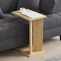 Lun Wooden Side Table in Sapphire Oak