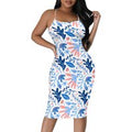 Women's clothing 2025 spring/summer new custom casual loose floral print hollow suspender dress
