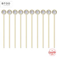14K Gold Filled Zircon Head Pins Needles for DIY Earring Pendant Making Jewelry Findings Tarnish Resistant Jewelry Findings