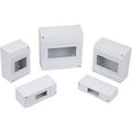 MCB Electrical Box Circuit Breaker Protection Plastic Box ABS Switch Enclosure Surface Modules Box 1-8P Breaker Distribution Box