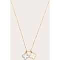 Gold Clover Simple Pendant Necklace