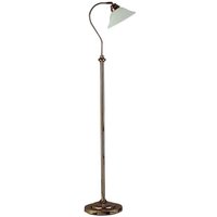 Searchlight 9122AB Adjustable Floor Light In Antique Brass