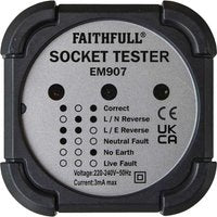 Faithfull EM907 Socket Polarity Tester