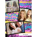 Moonpig Fuchsia And Blue Patterned Personalised Photo Upload Happy Birthday Card