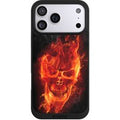 Apple iPhone 17 Pro Max NIVOpure noir Coque de telephone coque NIVOpure noire Skull Totenkopf Fire