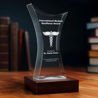 3D Memory Crystal™ - Trophy - Awards & Trophies-Standard / Large