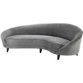 Casa Padrino Luxus Sofa Hellgrau gebogen - Luxus Hotel MÃ¶bel