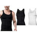 2-Pack Men's Shapewear Vests - Breathable & Elastic Comfort | Wowcher
