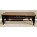 Casa Padrino Antik Stil Couchtisch Schwarz / Braun Antikstil Look 140 x 70 cm - Tisch Beistelltisch Salon Tisch Barock Landhaus Stil