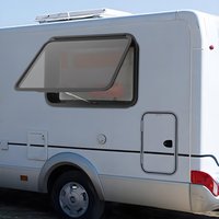 RV Emergency Exit Window Top Opening Design Aluminum Alloy with Excellent Sealing Performance