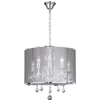 Searchlight 4805-5CC Olivia 5 Light Chrome Finish Ceiling Pendant