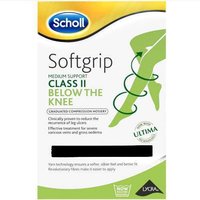 Scholl Softgrip Class 2 Knee Length Black Large