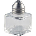 Individual Glass Pepper Pot 30 x 30 x 50mm