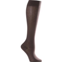1 Pair Dark Brown Cotton Touch Knee High Socks Ladies 5.5-8 Ladies - Falke