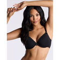 Boux Avenue Tatiana cotton plunge T-shirt bra - Black - 28F