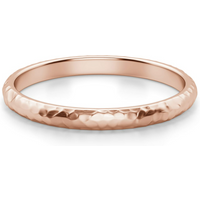 Alianza Martillada Comfort 2 MM Oro Rosa 585 (14K)