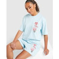 Unlike Humans Patch Shorts, blauw