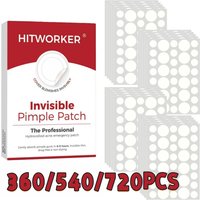 360/540/720PCS Day & Night Acne Patches for Face, Covers Zits & Blemishes, Safe & Gentle, Lightweight & Comfortable