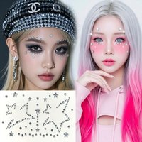 No Glue Self Adhesive Rhinestone Stickers 3D Holographic Gems Party Decoration For Stage Makeup Waterproof Shiny For Children