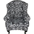 Casa Padrino Limited Edition Designer Chesterfield wing chair Zebra - Club Furniture