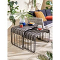 Aruba Nested Garden Table Set of 2 - Grey