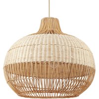 Beatrice Dome Rattan Pendant Light - stock