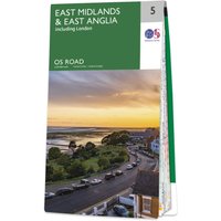 Ordnance Survey OS Road Map of East Midlands: 5