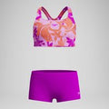 Bikini Fille Boyleg imprimé rose