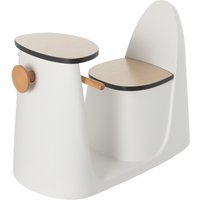 Krzesełko ze stolikiem 2w1 Vespo white, 40x75x59cm