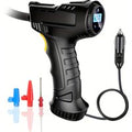 Cordless Portable Air Compressor with Digital Gauge and LED Light Rechargeable Battery Powered Pump