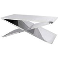 Casa Padrino Luxus Edelstahl Couchtisch 120 x 70 x H. 46 cm - Designer Wohnzimmertisch