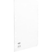 Concord Subject Dividers 10-Part Multipunched 150gsm A4 White Ref
