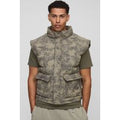 Oversized Boxy Washed Cord Gilet, Verde