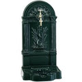Casa Padrino Jugendstil Wandbrunnen GrÃ¼n 33 x 30 x H. 75 cm - Nostalgischer Gartendeko Brunnen mit Wasserhahn - Garten Accessoires
