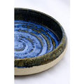 10 inch Aegean Whirlpool Handmade Milled Stoneware Large Ceramic Plate