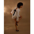 Luxe Bow Back Sequin Shift Dress - 10 / CHAMPAGNE